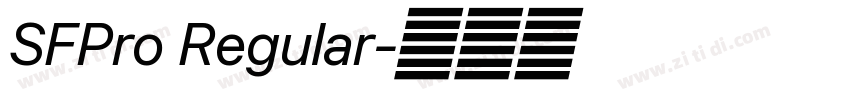 SFPro Regular字体转换